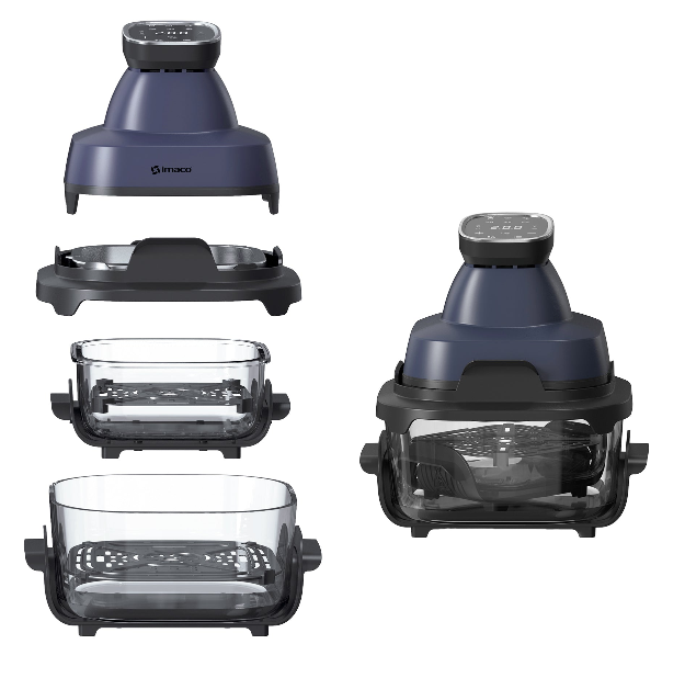 FREIDORA DE AIRE 6L DUAL GLASS PRO AF1524VD IMACO - 4