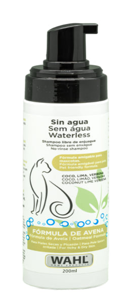 SHAMPOO PARA GATOS SIN AGUA FORMULA DE AVENA 3027596S WAHL - 1