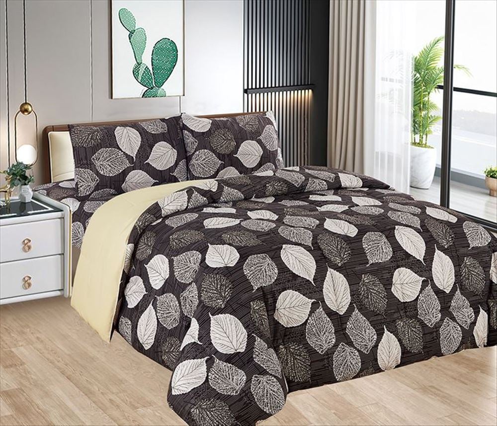 EDREDÓN CASATEX 2 PLAZAS ALGODÓN ESTAMPADOS Y JUEGO SÁBANAS 5 PIEZAS - 1
