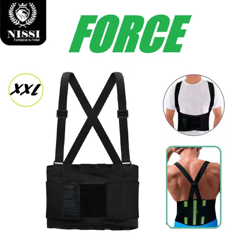 FAJA FORCE CORRECTOR LABORAL NEGRO TALLA XXL - 1