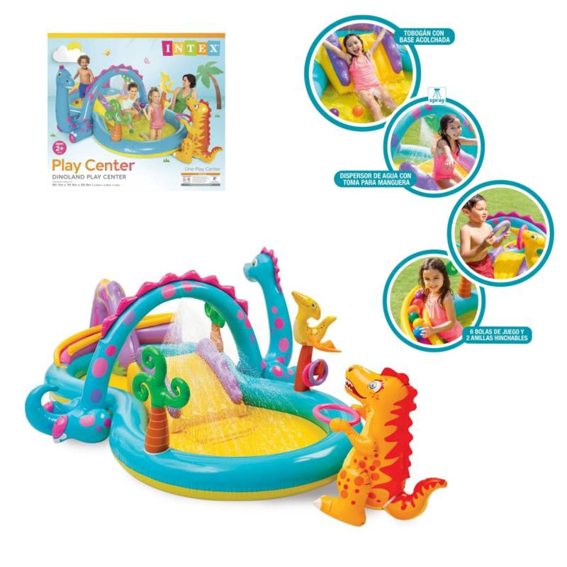 CENTRO JUEGO 57135NP 302X229X112 INFLABLE DINOSAURIO - 1