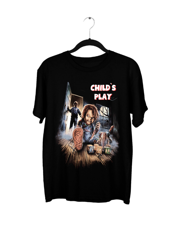 POLO MANGA CORTA UNISEX VOCE STORE NEGRO CHUCKY OVERSIZE - 3