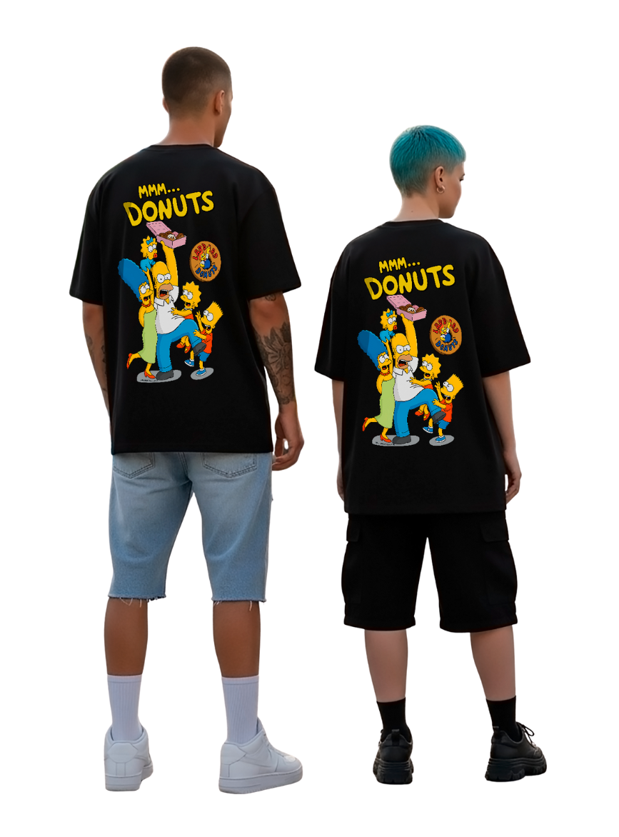 POLO OVERSIZE UNISEX MANGA CORTA MMM DONUTS - 1