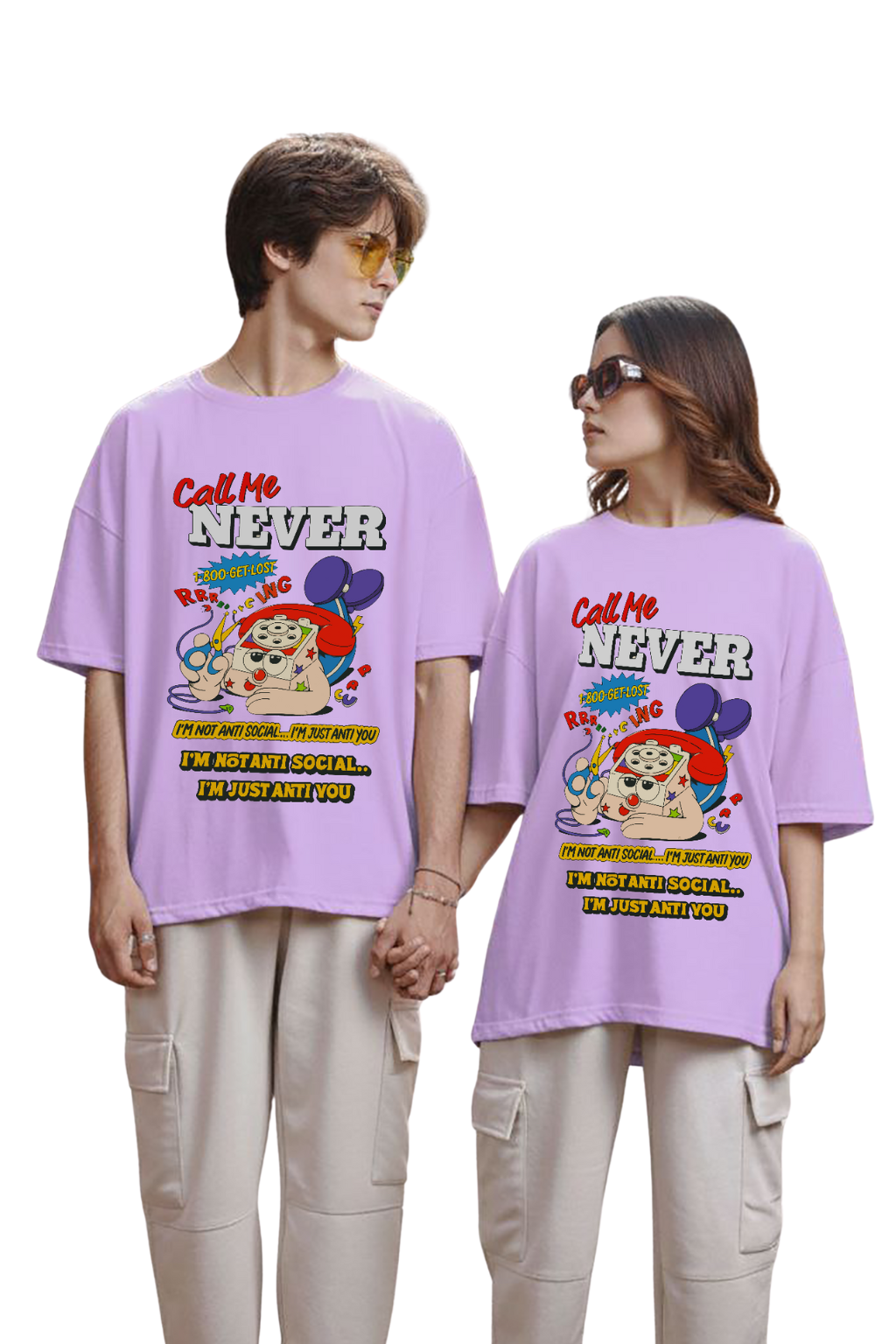POLO OVERSIZE UNISEX MANGA CALL ME NEVER - 1