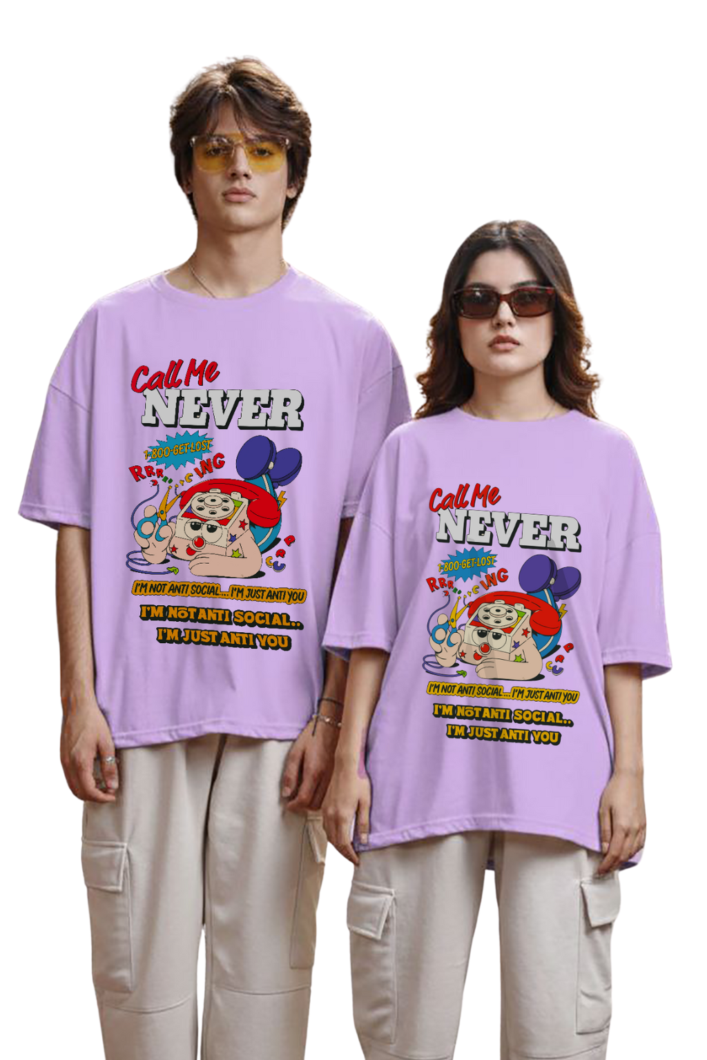 POLO OVERSIZE UNISEX MANGA CALL ME NEVER - 2