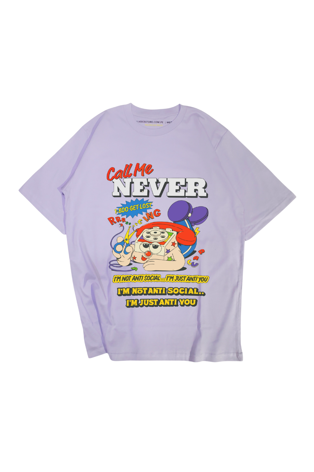 POLO OVERSIZE UNISEX MANGA CALL ME NEVER - 3