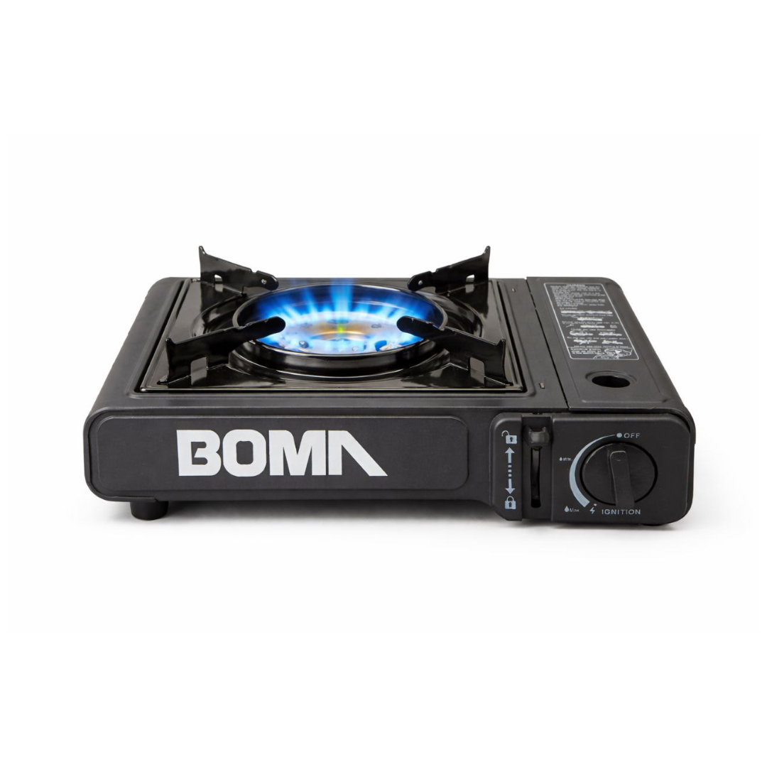 COCINA PORTÁTIL A GAS DUAL PARA CAMPING CON MALETÍN - BOMA - 4
