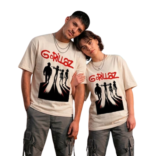 POLO OVERSIZE MANGA CORTA GORILLAZ SHADOW - 2