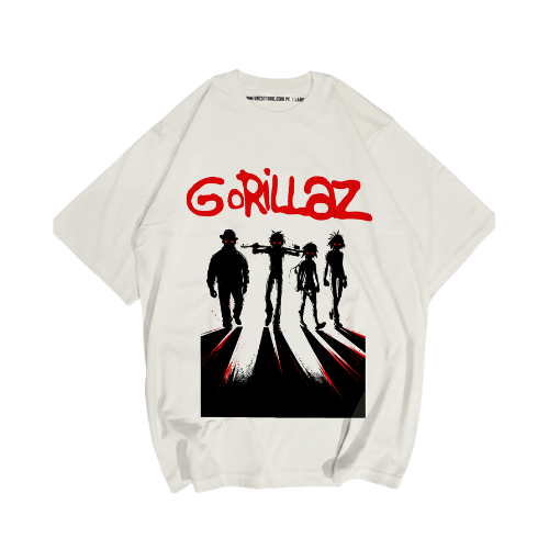 POLO OVERSIZE MANGA CORTA GORILLAZ SHADOW - 4