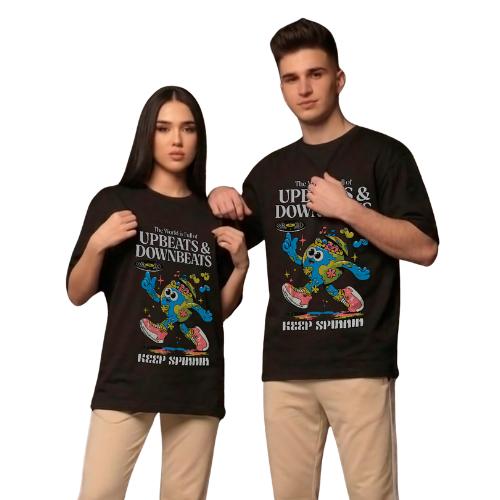 POLO OVERSIZE UNISEX MANGA CORTA UPBEATS AND DOWNBEATS - 1