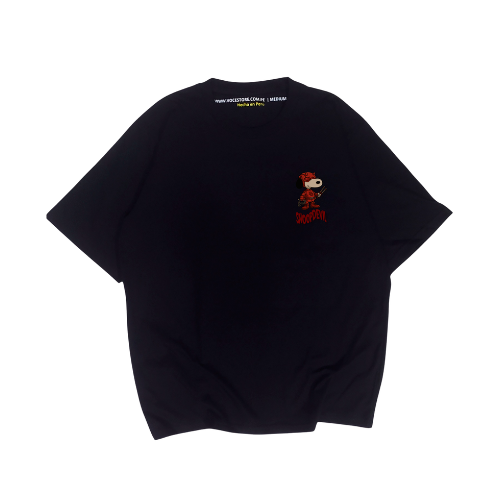 POLO OVERSIZE UNISEX MANGA CORTA SNOOPDEVIL - 3