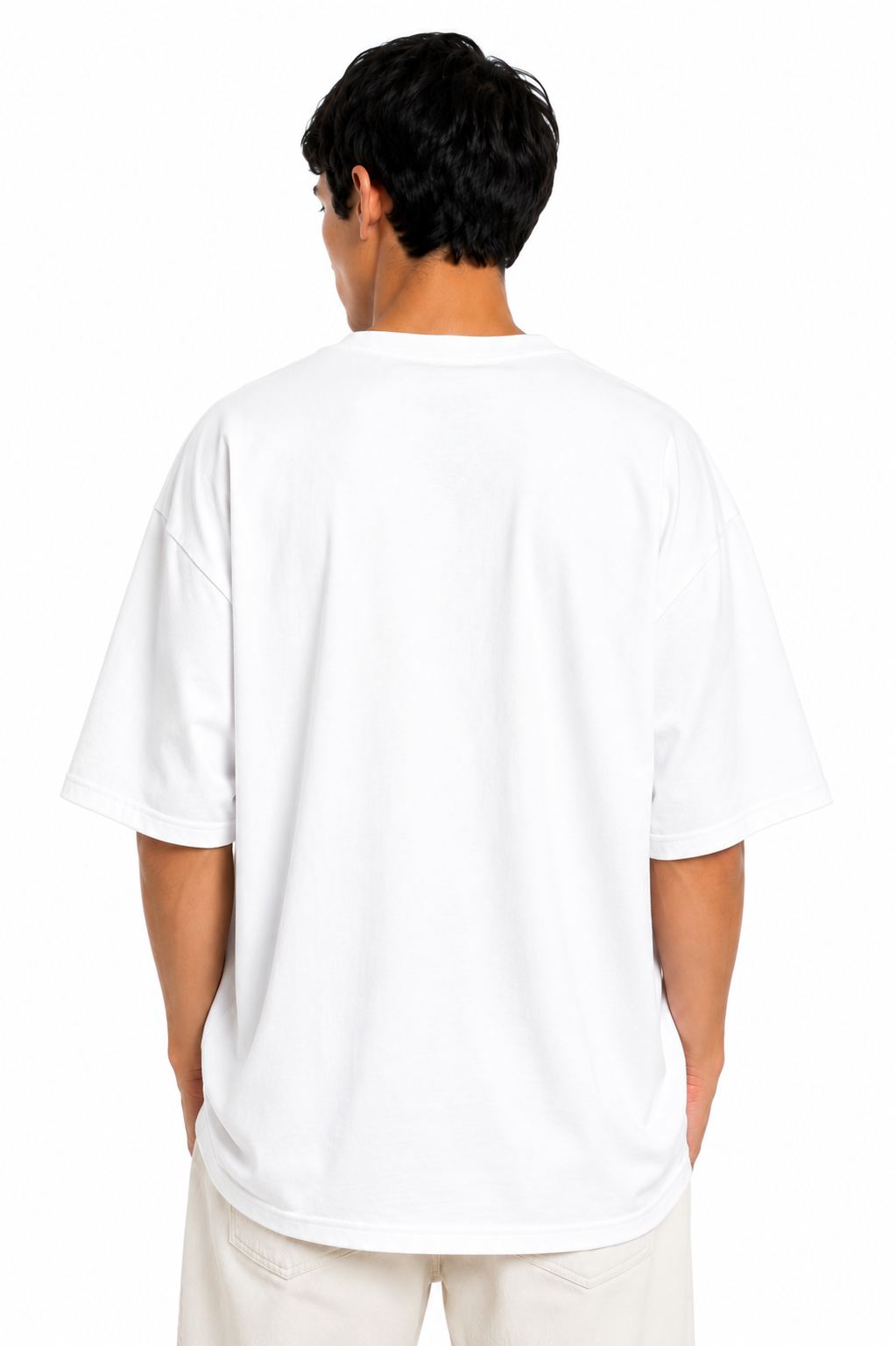 TRIPAK DE POLOS OVERSIZE UNISEX COLOR BLANCO - 3