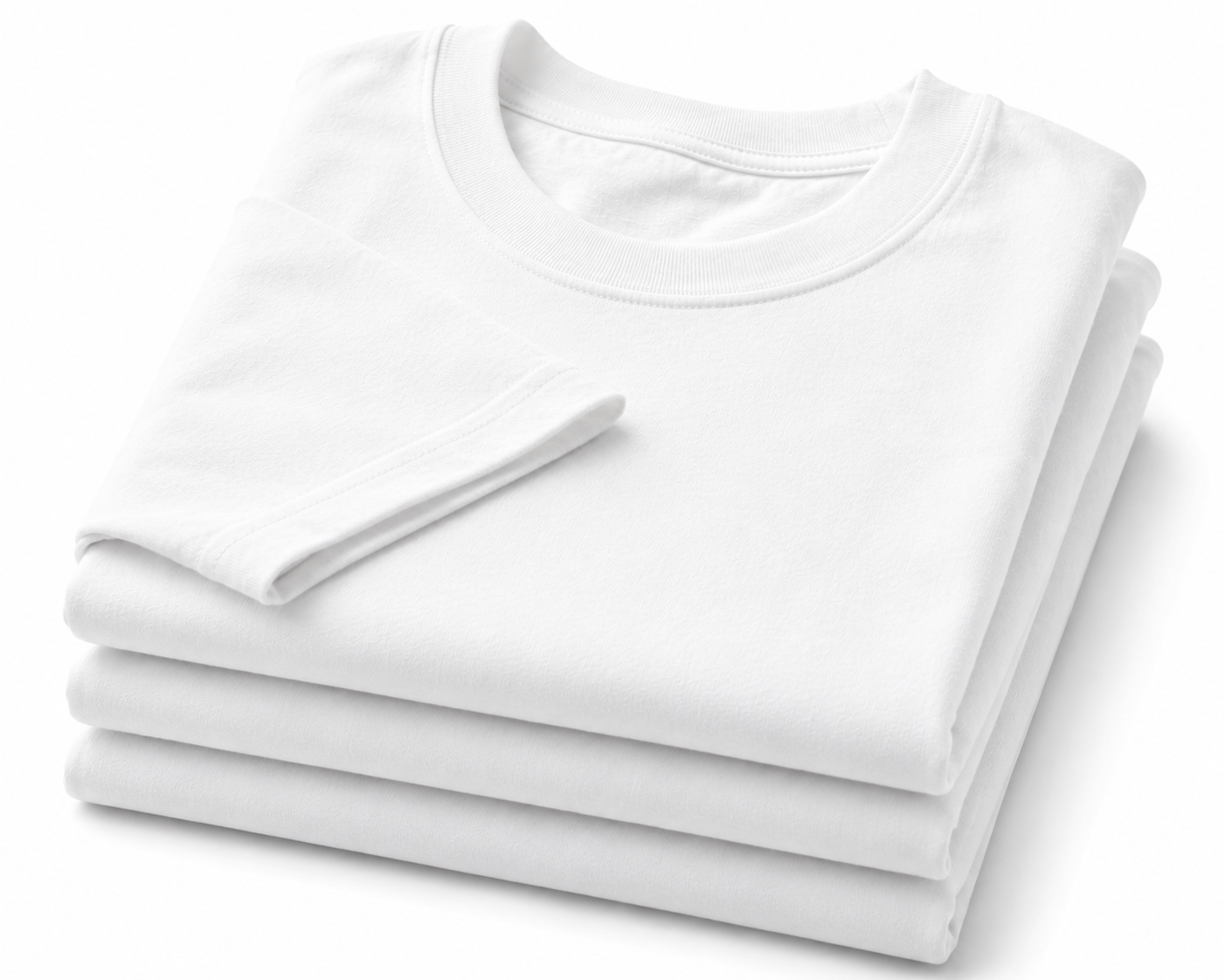 TRIPAK DE POLOS OVERSIZE UNISEX COLOR BLANCO - 4
