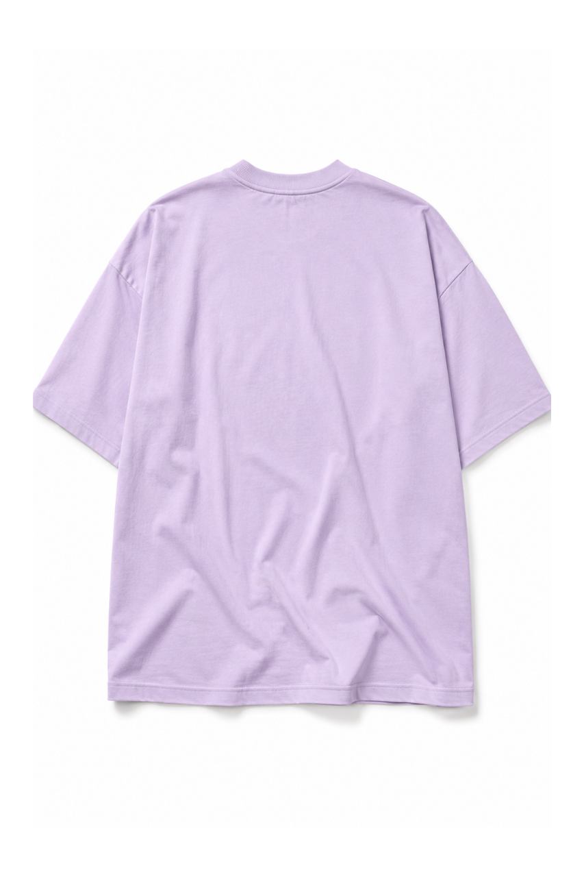 POLO OVERSIZE BASICO UNISEX MANGA CORTA PREMIUM LILA - 4