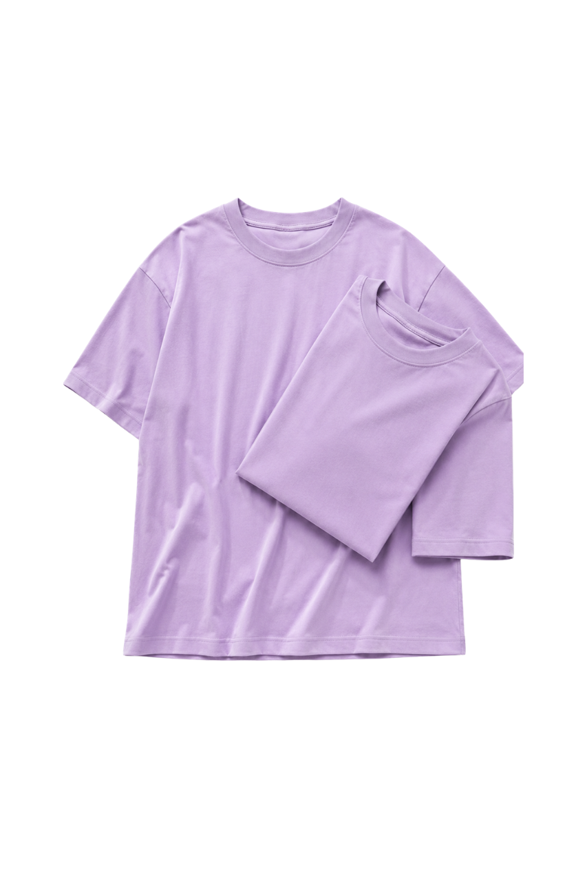 DUOPACK POLOS OVERSIZE BÁSICOS LILA UNISEX - 5