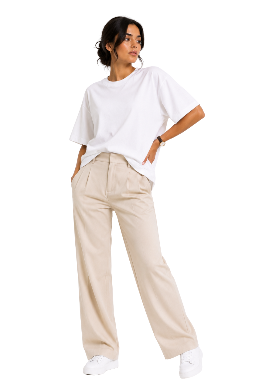 POLO OVERSIZE BASICO MANGA CORTA MUJER BLANCO - 2