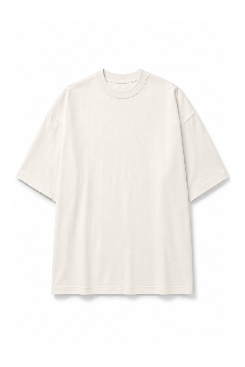POLO OVERSIZE BASICO MANGA CORTA MUJER PERLA - 4