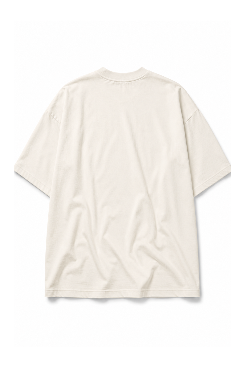 POLO OVERSIZE BASICO MANGA CORTA MUJER PERLA - 5