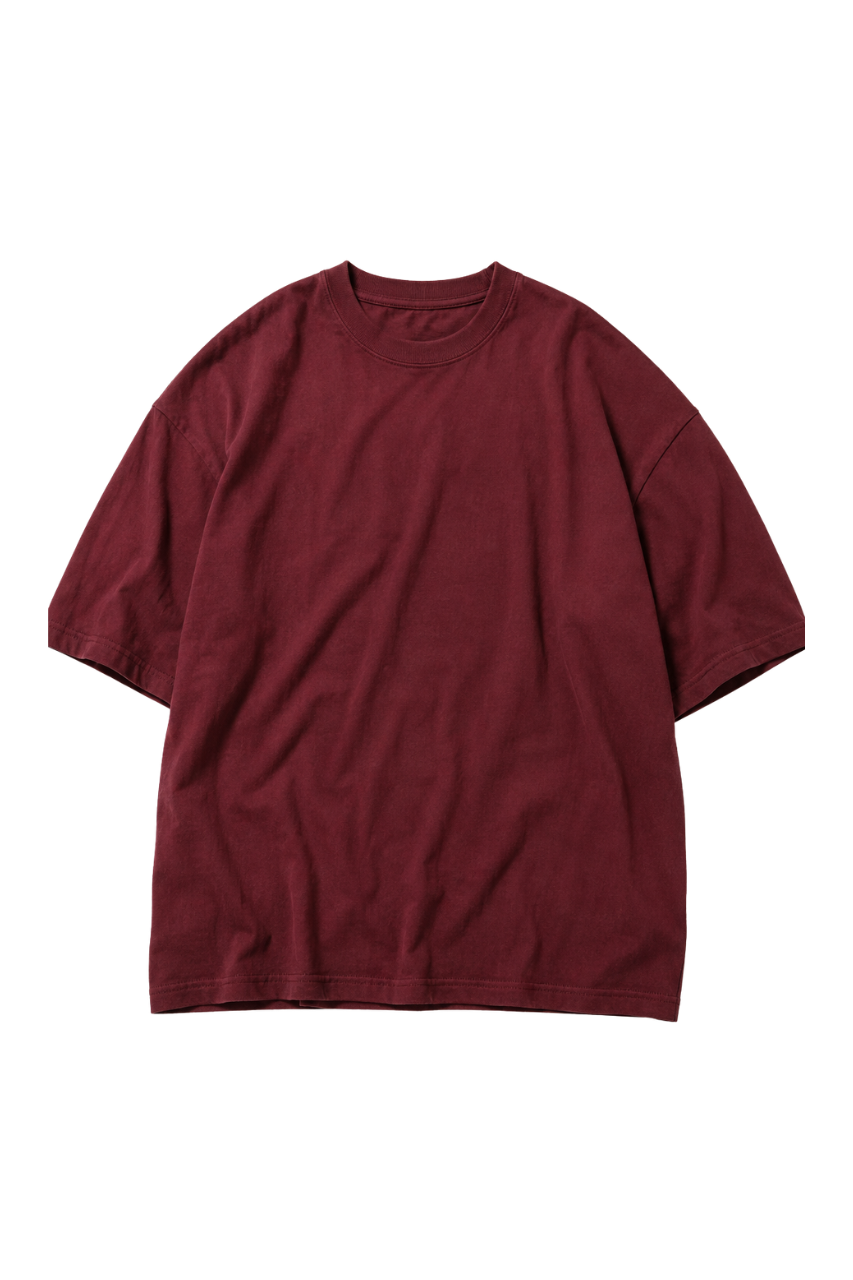 POLO OVERSIZE BASICO UNISEX MANGA CORTA PREMIUM VINO - 5