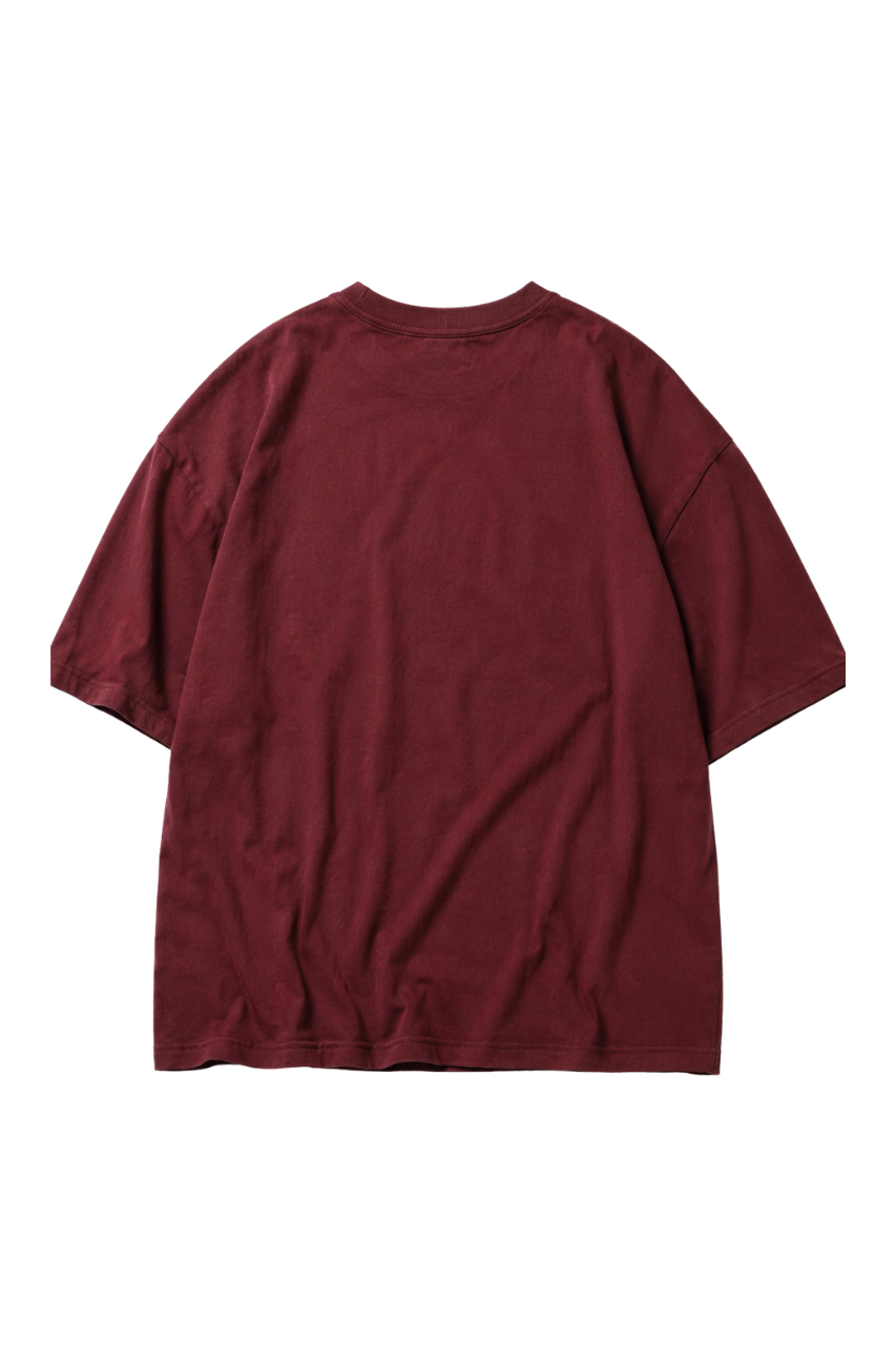 POLO OVERSIZE BASICO UNISEX MANGA CORTA PREMIUM VINO MUJER - 4