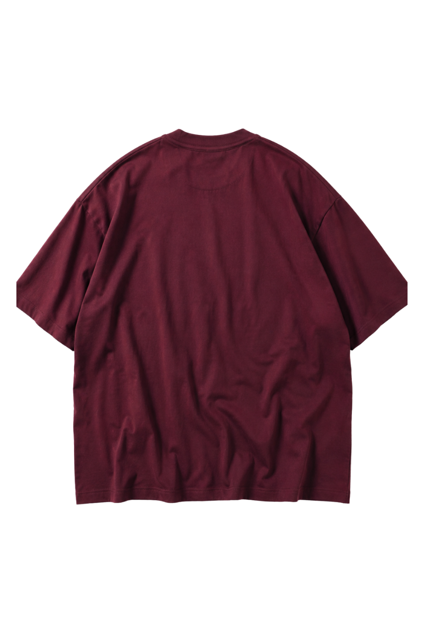 POLO OVERSIZE UNISEX COLOR VINO PREMIUM - 4