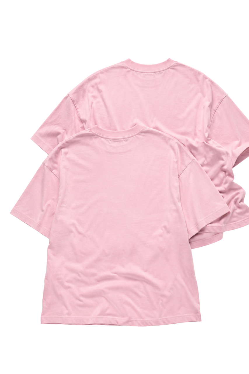 DUOPACK POLOS OVERSIZE BASICO ROSADO BEBÉ PREMIUM - 4