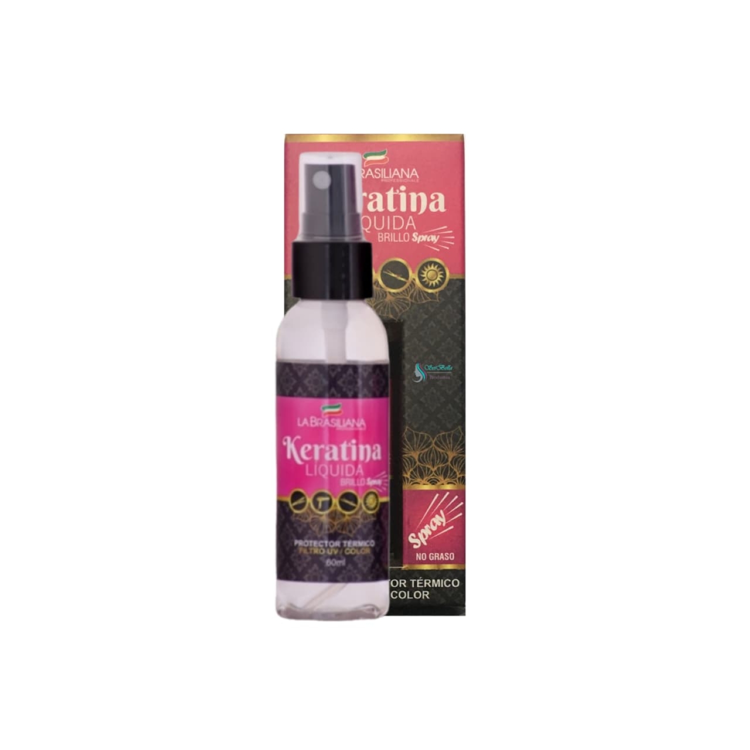 PROTECTOR TERMICO KERATINA LÍQUIDA 60 ML LA BRASILIANA - 1