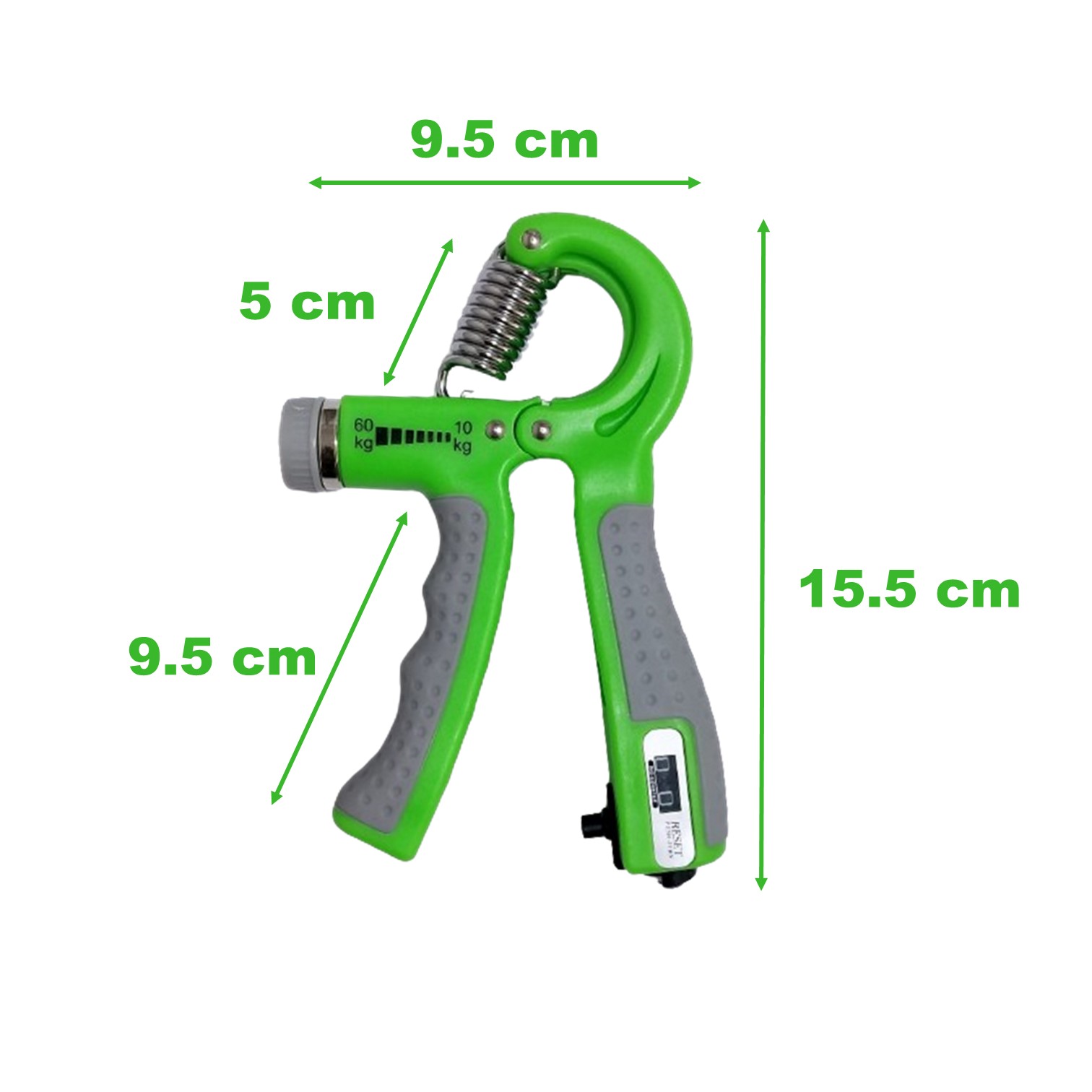 HAND GRIP HAND GRIPS EJERCITADOR MANOS Y ANTEBAZO CON CONTADOR AJUSTABLE 60KG - 3