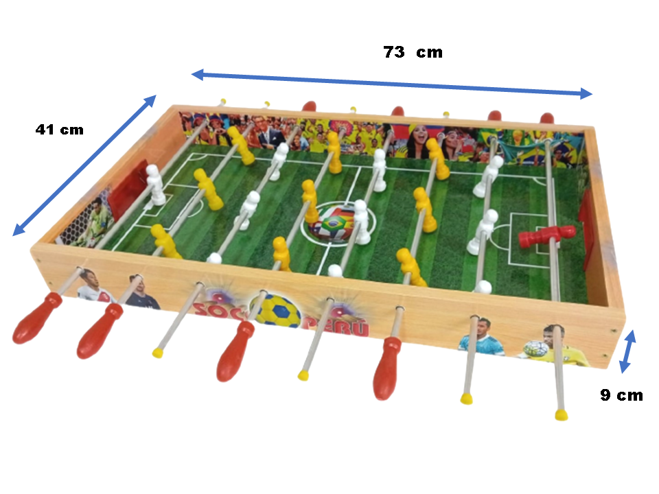 FULBITO DE MESA MANO REVERSIBLE DE MADERA – 5 JUEGOS EN 1 - 3
