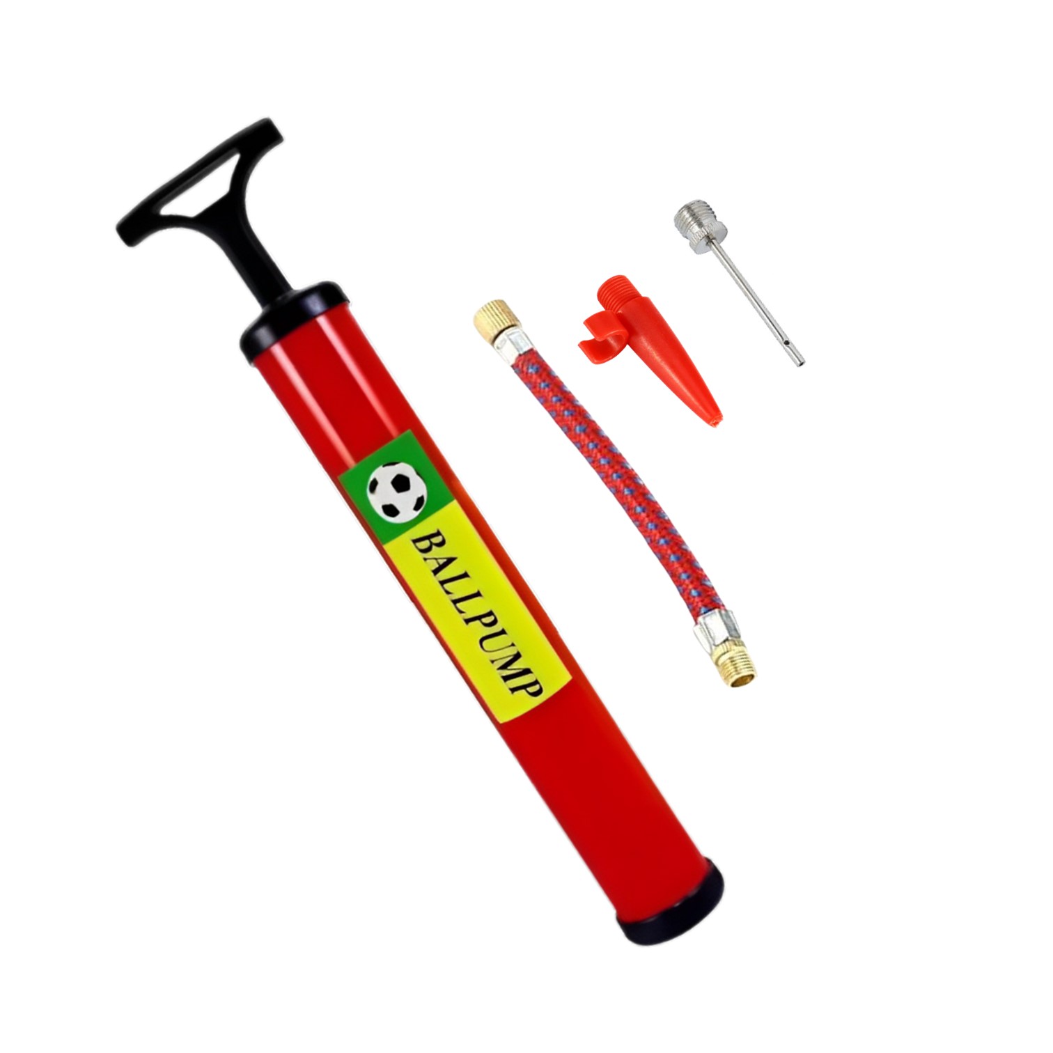 INFLADOR BOMBA DE MANO BALLPUMP 28CM PORTATÍL PELOTAS Y BALONES - 2