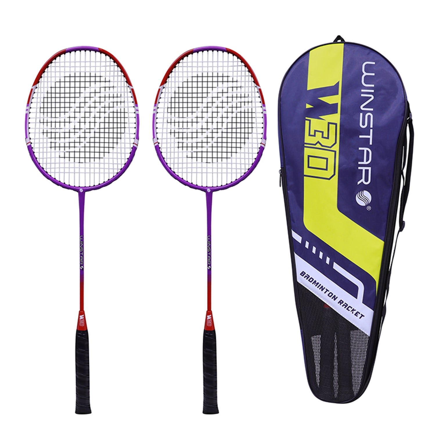 RAQUETA BÁDMINTON WIN-RB-620 ALUMINIO PREMIUM 2PCS W30 WINSTAR - 1