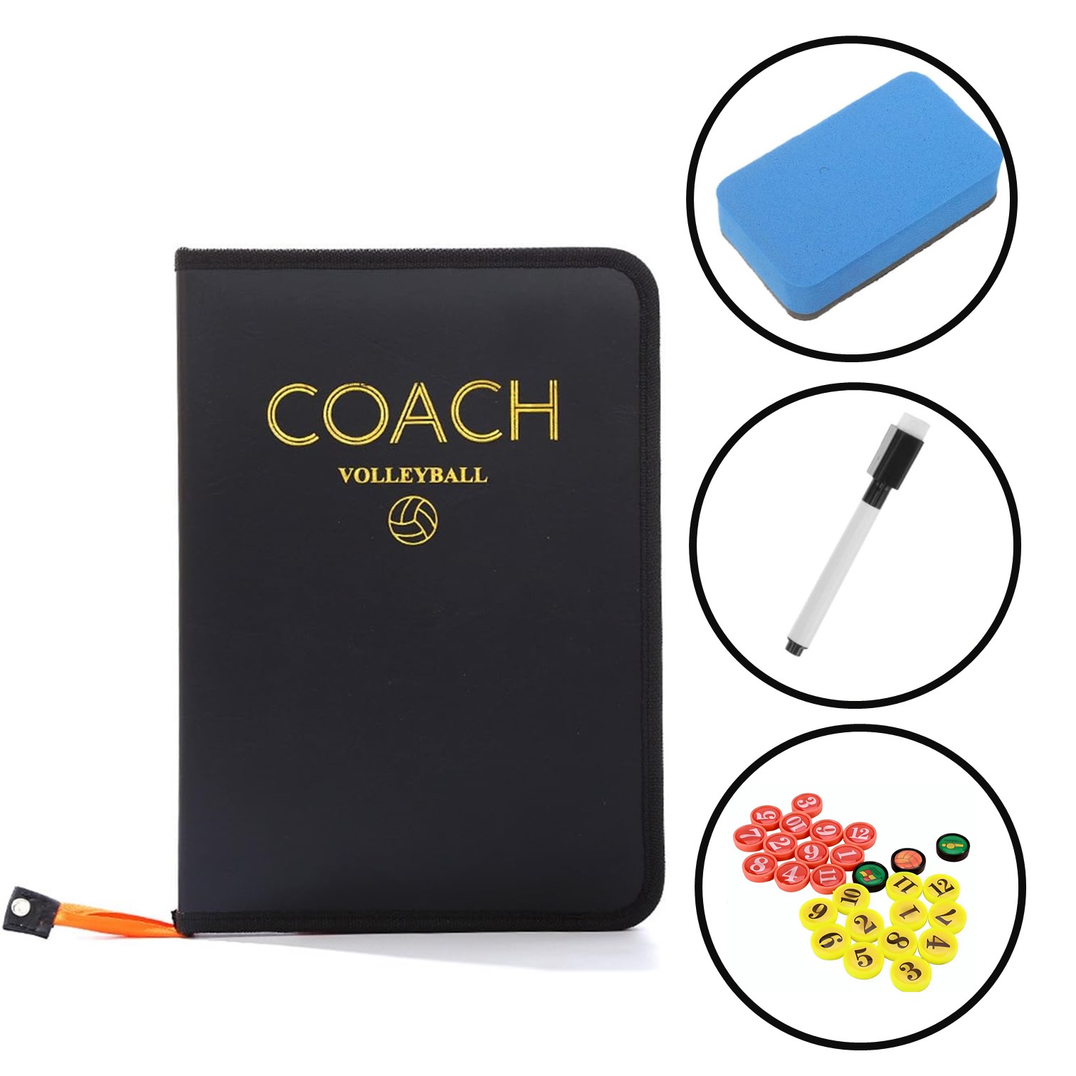 PIZARRA LIBRO PEGABLE TÁCTICA MAGNÉTICO VÓLEY ENTRENADOR - 2