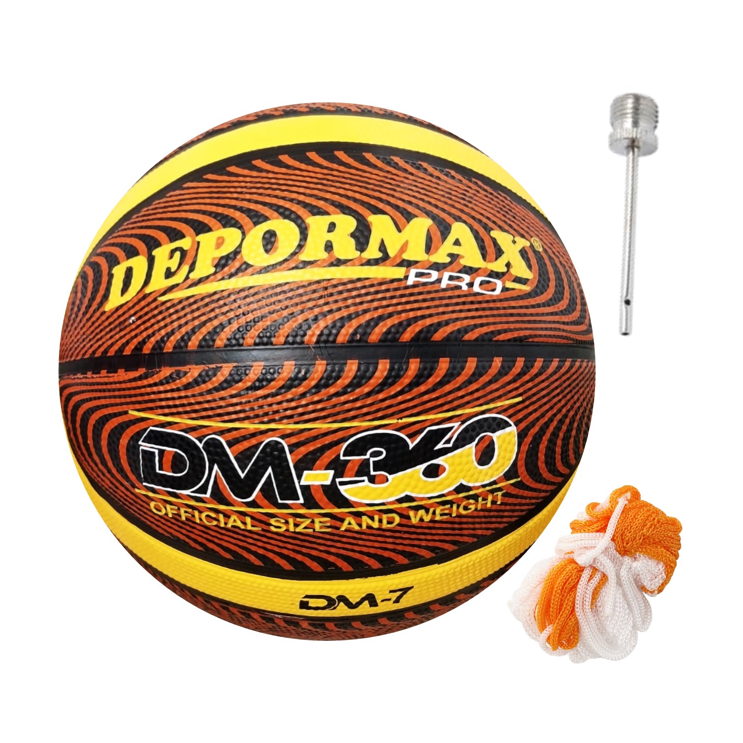 PELOTA BÁSQUET DM-360 #7 GOMA CELULAR DM- 360 DEPORMAX - 3