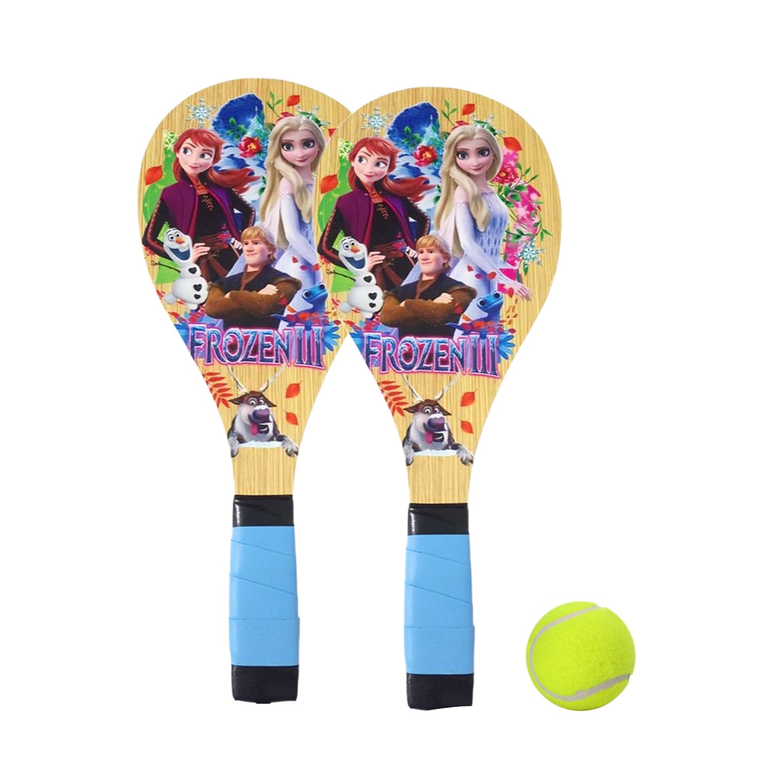 RAQUETAS SQUASH MADERA PALETAS MÁS PELOTA RECREACIONAL - 1