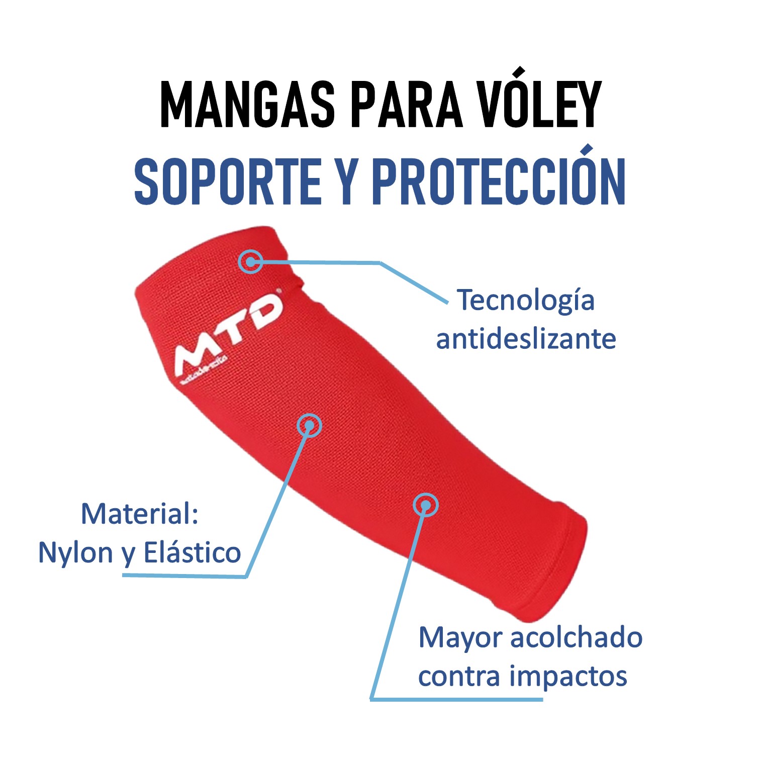 MANGAS PARA VÓLEY GRUESA POLIESTER MTD - 2