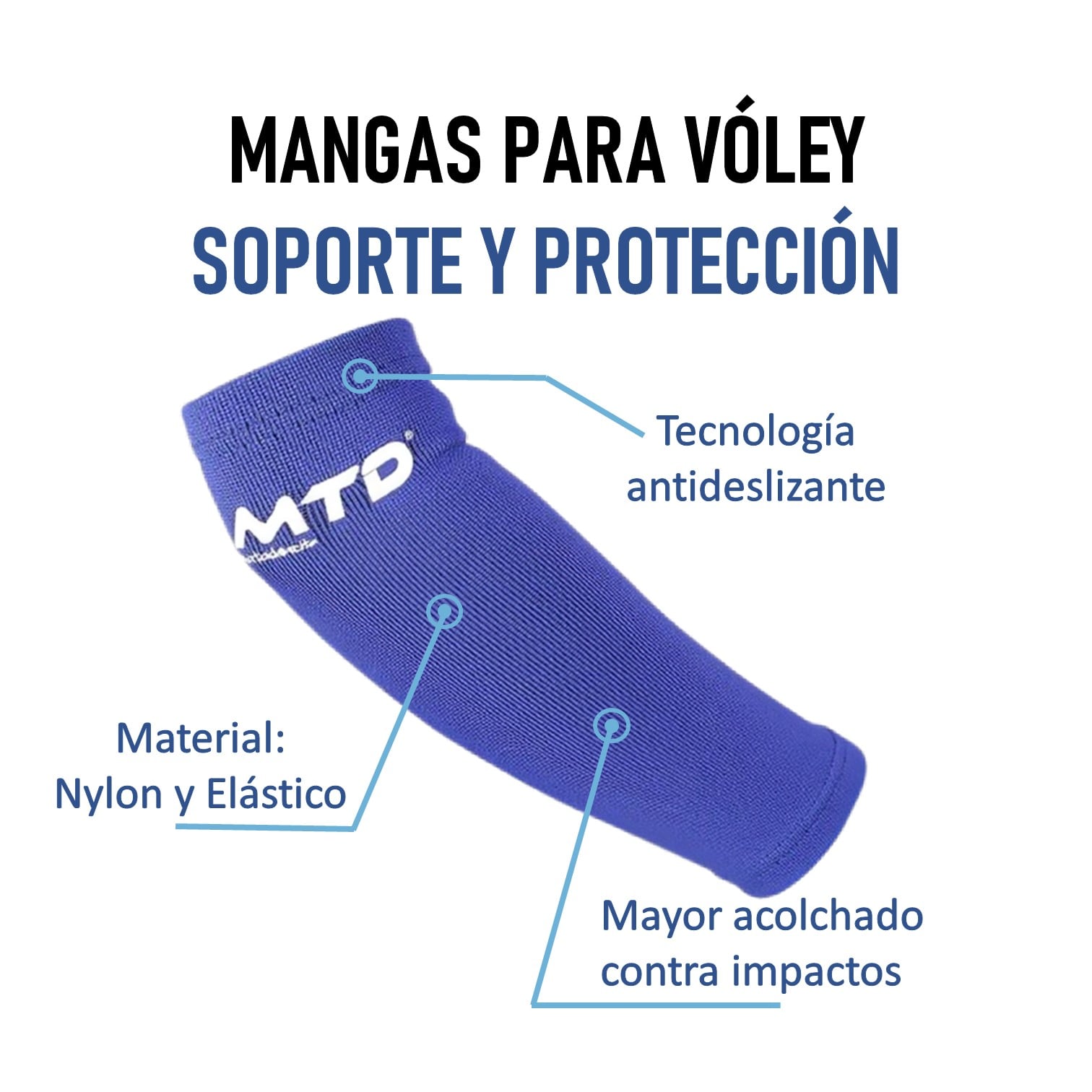 MANGAS PARA VÓLEY GRUESA POLIESTER MTD - 2
