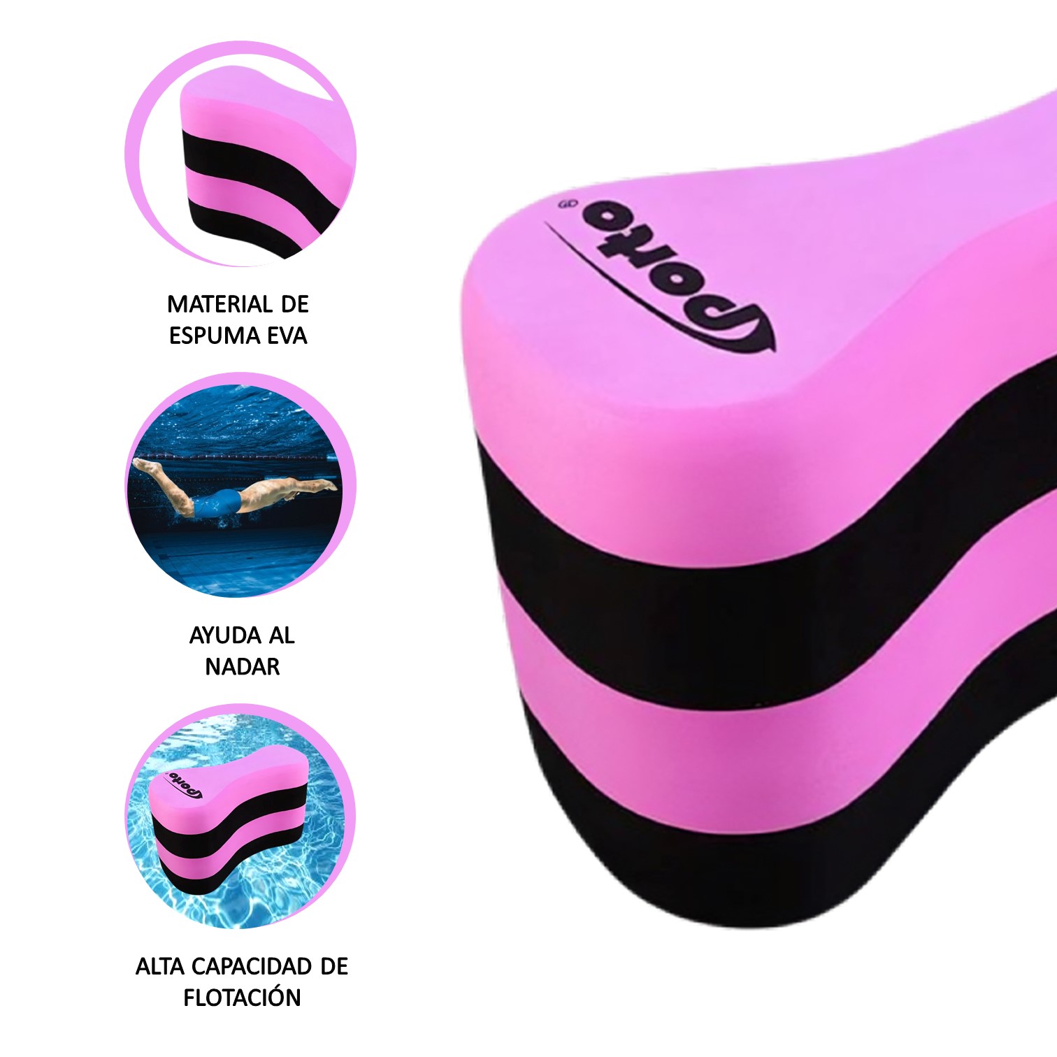 PULL BOY DE GOMA EVA PARA NATACIÓN PORTO - 2