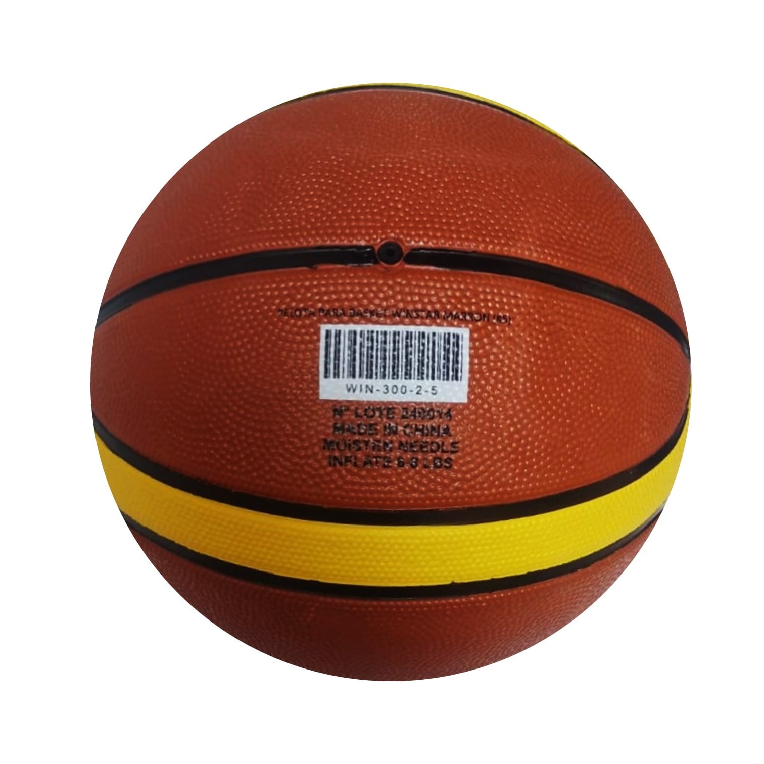 PELOTA PARA BÁSQUET TALLA #5 GOMA CELULAR WINSTAR - 4