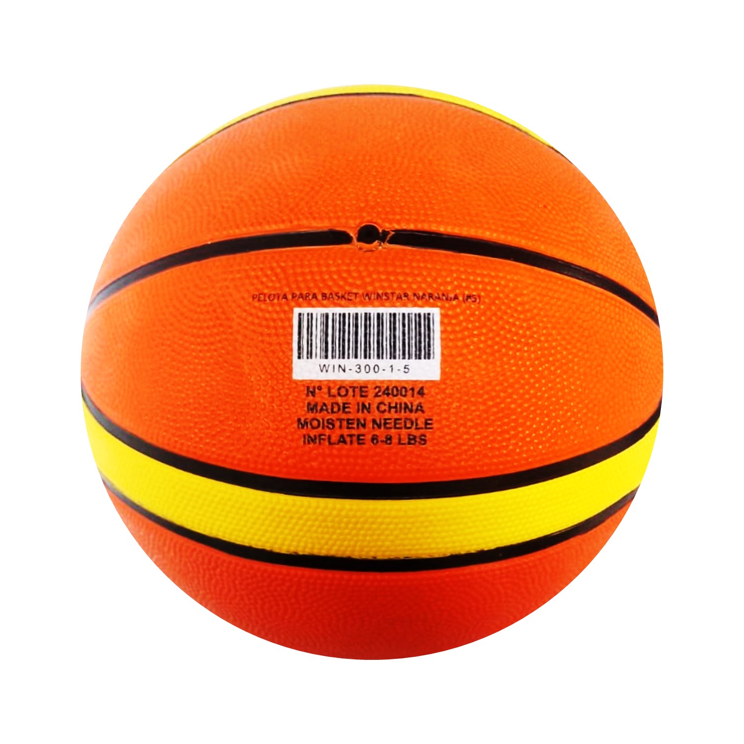 PELOTA PARA BÁSQUET TALLA #5 GOMA CELULAR WINSTAR - 4