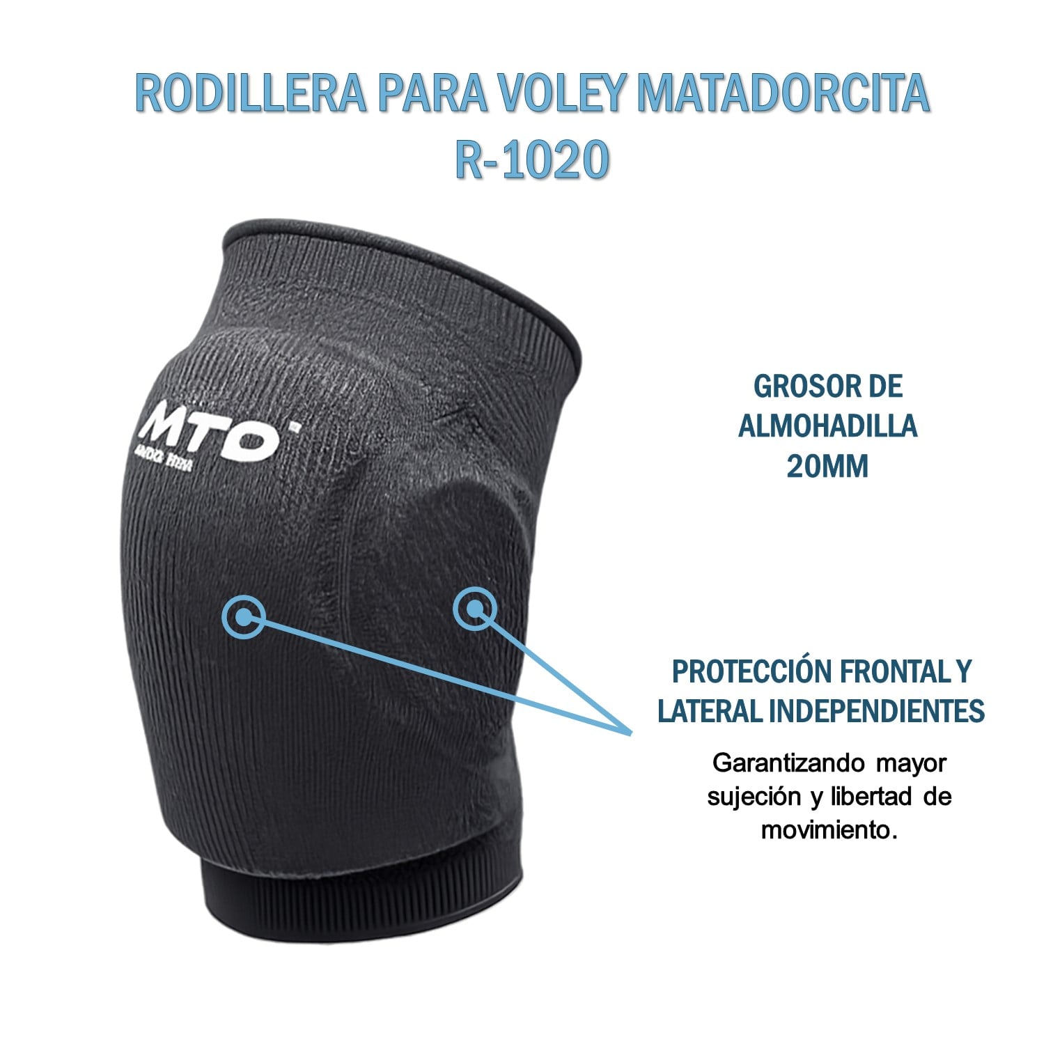 RODILLERAS PARA VOLEY PROFESIONAL PU MTD ADULTO - 3