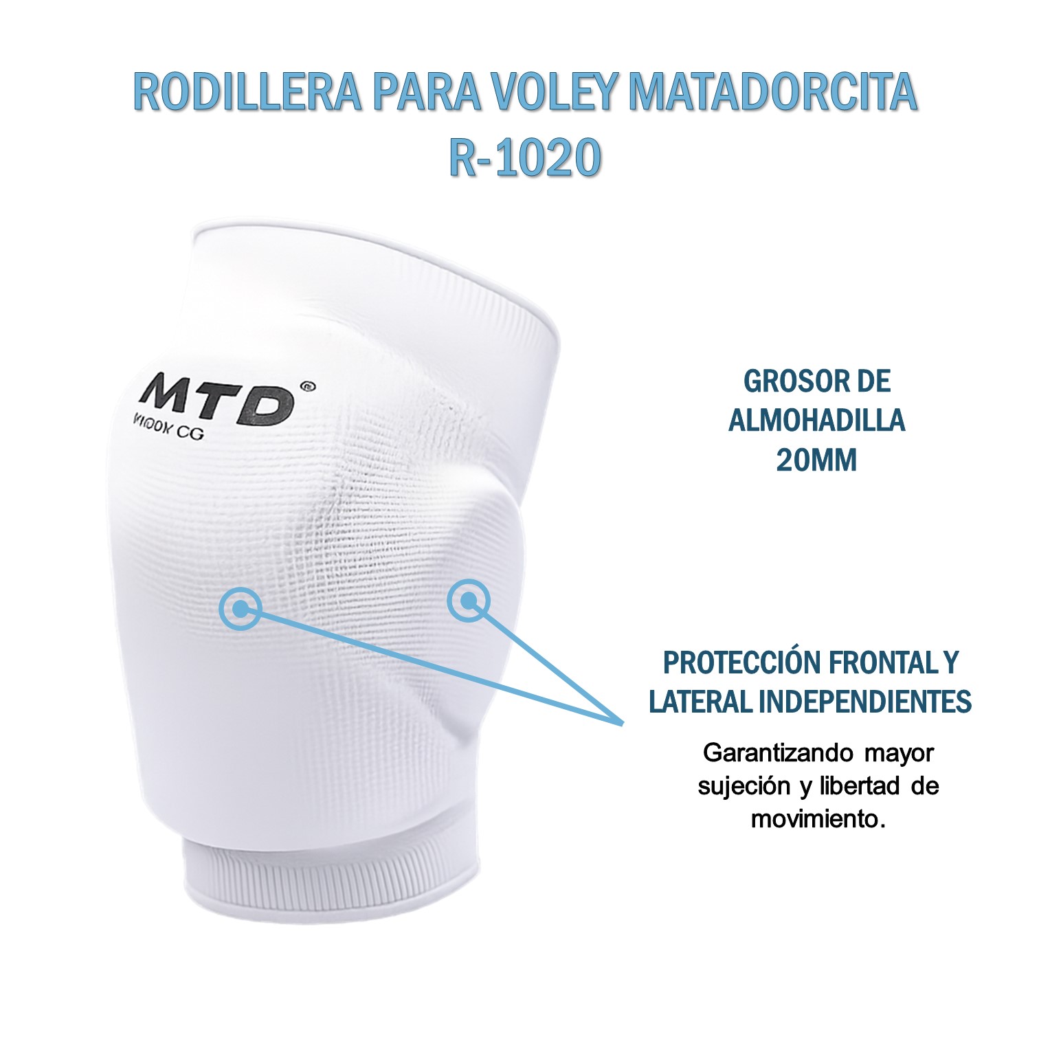 RODILLERAS PARA VOLEY PROFESIONAL PU MTD ADULTO - 3
