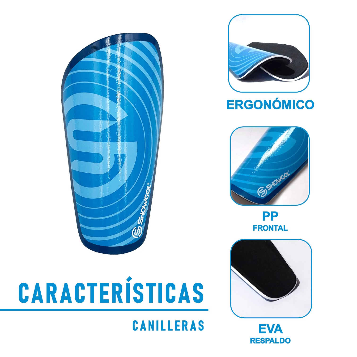 CANILLERAS PARA FÚTBOL CON PORTA CANILLERA DE LYCRA SHOWGOL - 2
