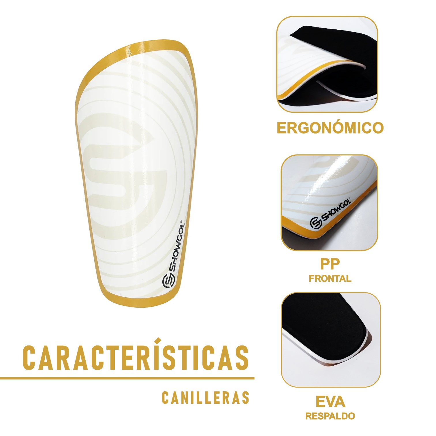 CANILLERAS PARA FÚTBOL CON PORTA CANILLERA DE LYCRA SHOWGOL - 2