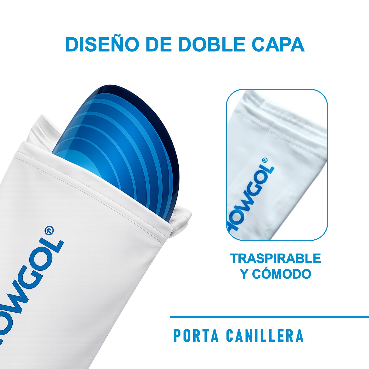 CANILLERAS PARA FÚTBOL CON PORTA CANILLERA DE LYCRA SHOWGOL - 3