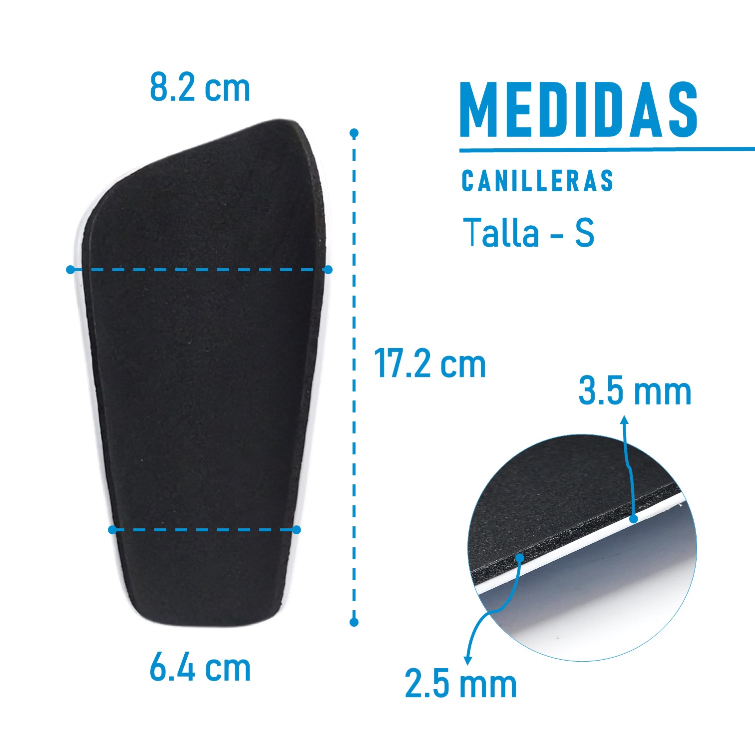 CANILLERAS PARA FÚTBOL CON PORTA CANILLERA DE LYCRA SHOWGOL - 4