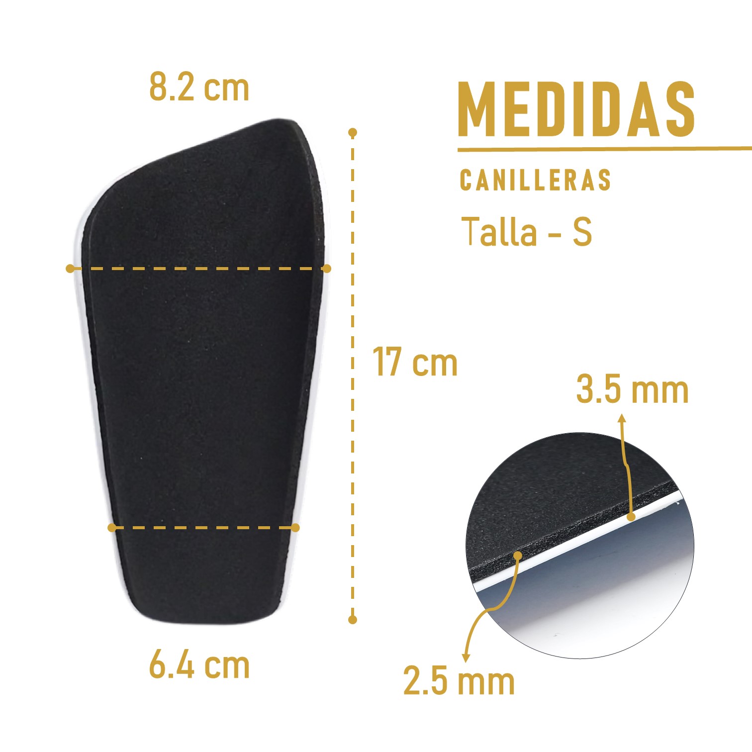 CANILLERAS PARA FÚTBOL CON PORTA CANILLERA DE LYCRA SHOWGOL - 4
