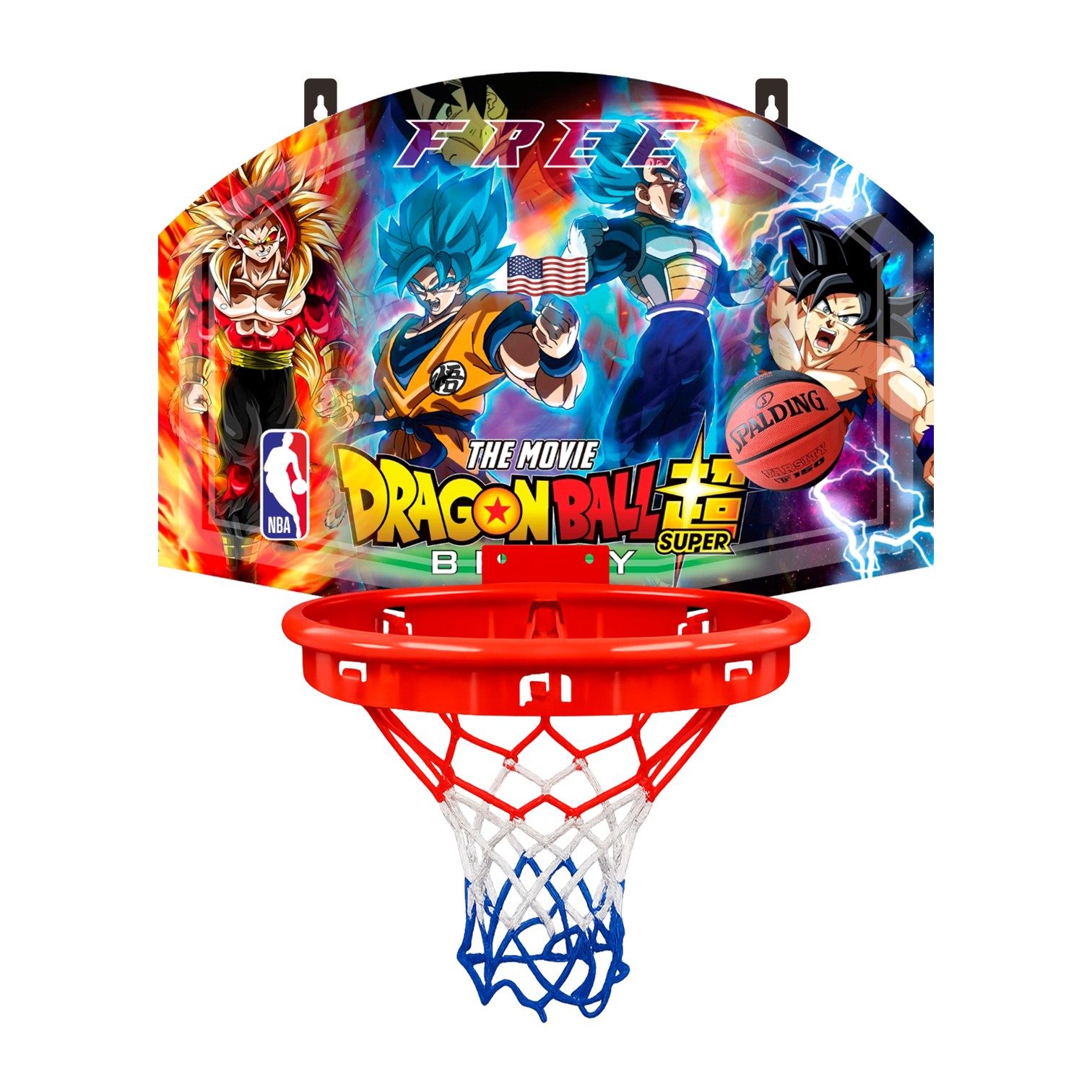 TABLERO DE BÁSQUET PARA PARED MÁS ARO Y RED – RECREATIVO - 1