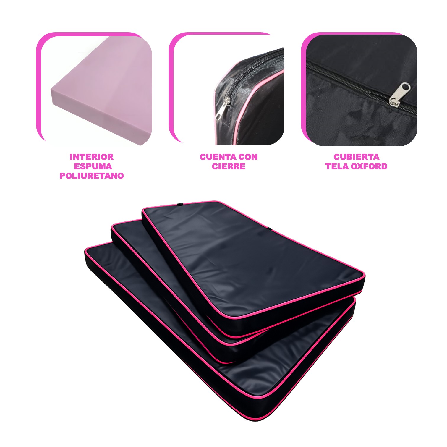 COLCHONETA PARA FITNESS GIMNASIA DE LONA OXFORD 1M - 3
