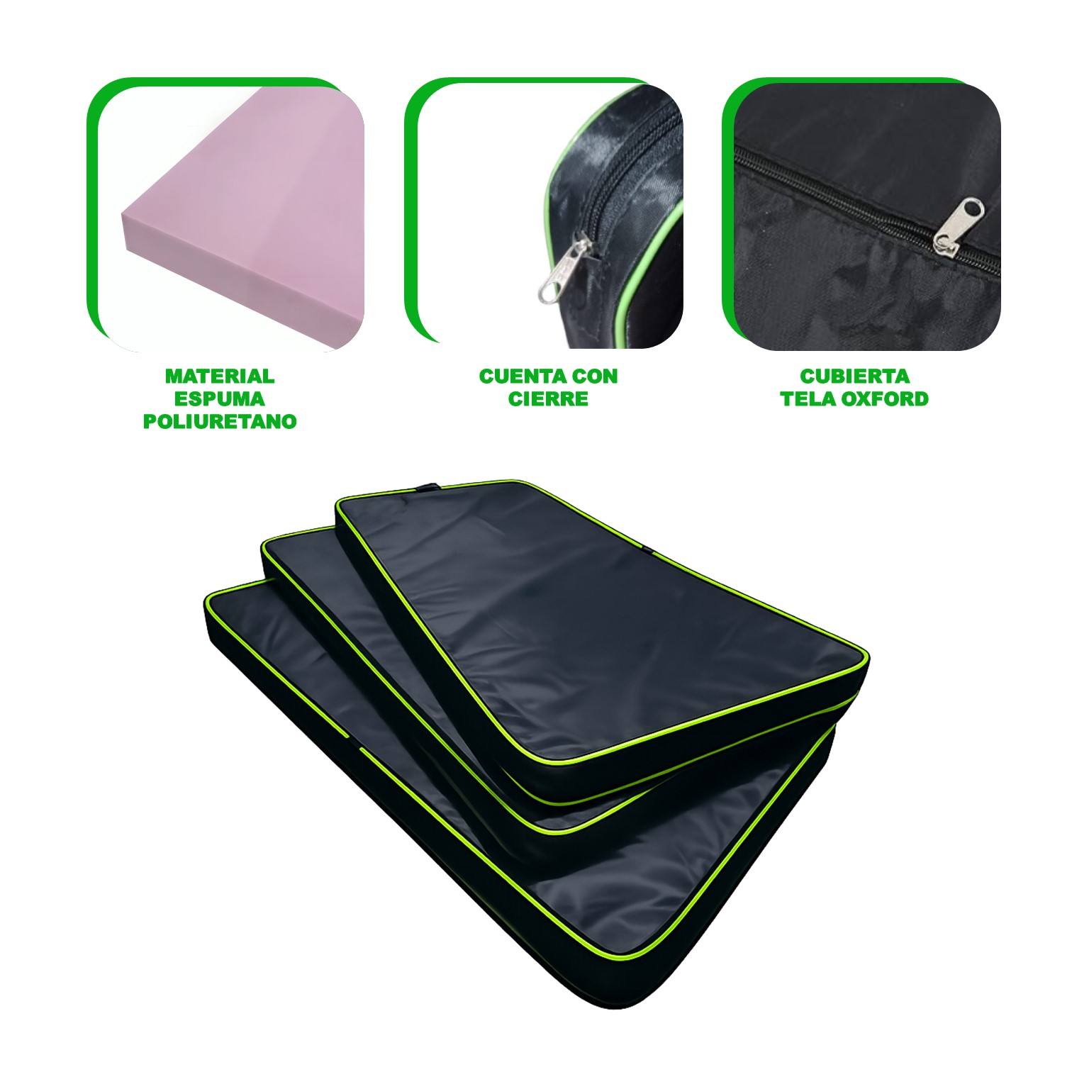 COLCHONETA PARA FITNESS GIMNASIA DE LONA OXFORD 1M - 3