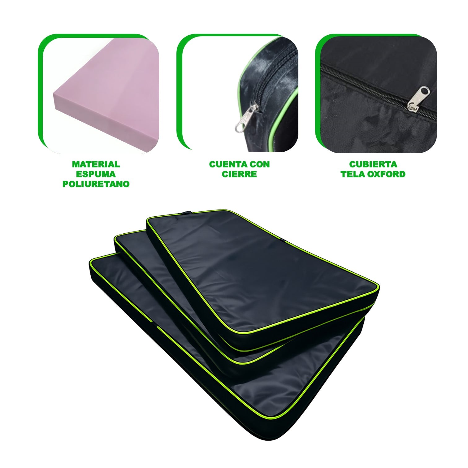 COLCHONETA PARA FITNESS GIMNASIA DE LONA OXFORD 1.5M - 3